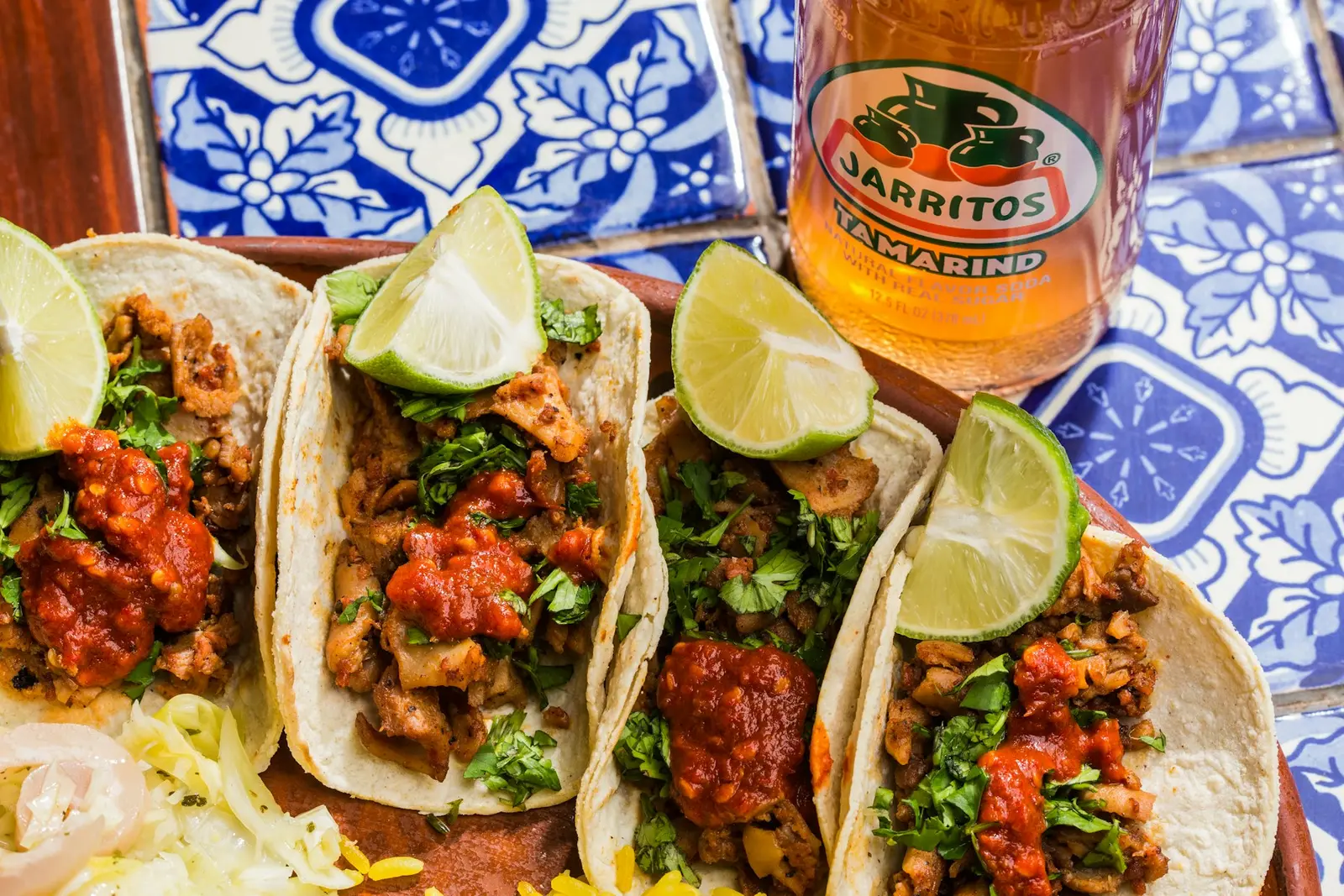 Fresh Tex-Mex tacos served hot, ready to grab and go